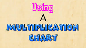 using a multiplication chart