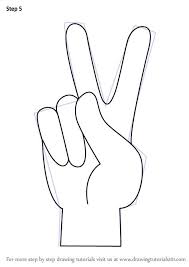 Black And White Peace Sign Hand Clipart Learn How To Draw Peace Sign Hand Symbols Step By Step Drawing Tutorials Peace Sign Hand Peace Sign Drawing How To Draw Hands