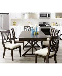 Furniture Baker Street Expandable Dining Trestle Table Reviews Furniture Macy S Dining Furniture Makeover Contemporary Dining Furniture Kitchen Table Settings