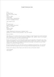 Pediatrician Job Application Letter Templates At Allbusinesstemplates Com