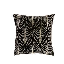 Black And Gold Art Deco Cushions Home Furnishings Velvet Cushions Living Room Accessories Home Decor Accessories