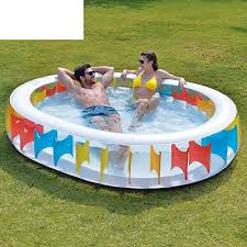 Super Community Swimming Pool Round Inflatable Paddling Pool Thickened Children Kids Pool B Deta Inflatable Swimming Pool Inflatable Pool Outdoor Inflatables