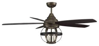 Modern rustic ceiling fans do exist, and they nail the look with medium to light woods and clean, understated housing for their lighting. 52 Rustic Ceiling Fan Reclaimed Wood 3 Light Transitional Ceiling Fans By Designer Lighting And Fan Houzz