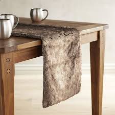 Faux Fur Table Runner Decor Table Table Runners