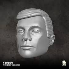 📁 Classic Joe Head 3D printable File For Action Figures・ STL File for  ・Cults