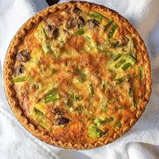 Easy Quiche Recipe Asparagus Mushroom And Cheddar Quiche 4 Quiche Recipes Easy Quiche Recipes Asparagus Quiche Recipes