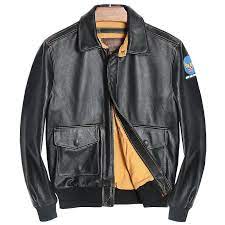 Harley Damson Brown Men A2 Pilot Leather Jacket Plus Size Xxxxl Genuine Thick Cowhide Russian Military Aviator Leather Coat Pilot Leather Jacket Leather Jacket