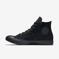 Converse Chuck Taylor All Star Black/Black High Top Sneaker M3310 - Red  Zone Shop