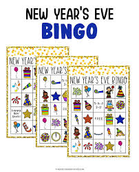 Free printable bingo card generator and virtual bingo games. New Years Bingo Free Printable The Best Ideas For Kids