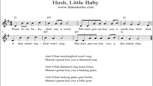 And if that looking glass gets broke, papa's gonna buy you a billy goat. Hush Little Baby