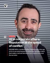 KROHNE MEA's Jonathan Hirasawa Ashton explains why, in the age of AI, it's  not what happens to corporate reputation alone that matters, but how fast  teams can respond and reset the narrative.
