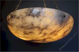 Cl0019.ni.se verona alabaster bowl, nickel fittings артикул: Antiques Atlas Alabaster Ceiling Light Bowl