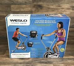 Free shipping for many products! Weslo Cross Cycle Upright Exercise Bike With Padded Saddle And Inertia Enhanced 128 49 Picclick