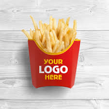 French Fries Free Psd Mockup Free Mockup Fries Packaging French Fries French Fries Images