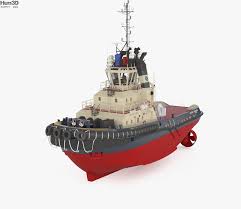 Tugboat Svitzer Stanford 3d Model In 2020 Tug Boats 3d Model Model