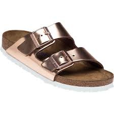 Birkenstock Arizona Rose Gold Sandals Birkenstock Arizona Rose Gold Sandal 135 Liked On Polyvore Featuring Shoes Sandals Rose Rose Gold Sandals Rose Gold Metallic Shoes White Slip On Shoes