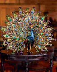 Birds Of A Feather Cast 2020 Jay Strongwater Stanton Fan Tail Peacock Figurine In 2020 Peacock Peacock Decor Peacock Art