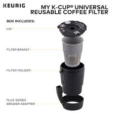 Our old reusable filter for the k250 didn't work in the new elite model and w. Keurig My K Cup Universal Reusable Ground Coffee Filter Compatible With All Keurig K Cup Pod Coffee Makers 2 0 And 1 0 Walmart Com Walmart Com