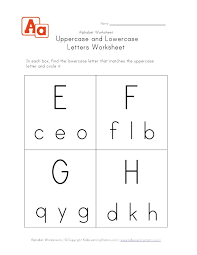 This alphabet activity not only helps with letter recognition for toddler. Uppercase Lowercase Worksheet Efgh Uppercase And Lowercase Worksheets Alphabet Worksheets