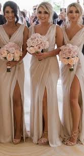 V Neck Floor Length Bridesmaid Dress Custom Made Bridesmaid Dresses Pdb009 In 2020 Custom Bridesmaid Dress Flower Girl Dresses Bridesmaid