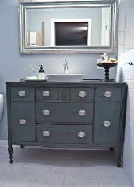 It is shown pleasantly, accentuated against the white bathroom tiles. 29 Vintage And Shabby Chic Vanities For Your Bathroom Digsdigs