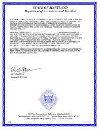 A certificate of good standing is an official document issued by your state's secretary of state office to verify that your business is compliant within when do you need a certificate of good standing? Maryland Certificate Of Good Standing Certificate Of Status Harbor Compliance