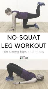 Have Trouble Doing Squats Or Need To Avoid Them Due To Knee Trouble Or Injuries This No Squat Leg Workout Is Knee Frien Toned Legs Workout Leg Workout Squats