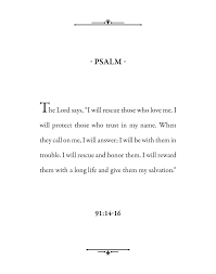 I Will Rescue Those Who Love Me Psalm 91 14 16 Seeds Of Faith