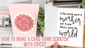 Cricut explore air 2, mint. How To Make A Custom Card And Envelope From Scratch Using The Cricut Machine Mother S Day Card Youtube