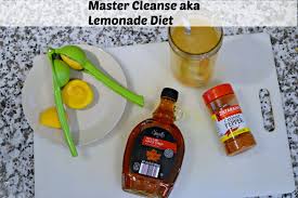 Here is a sample recipe for the master cleanse, also called the lemonade diet. Master Cleanse Aka Lemonade Diet