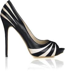 Black And White Striped Shoes Heels These Would Go Great With My Black And White Corset Alexander Mcqueen Shoes Heels Black Shoes