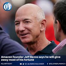 Amazon founder Jeff Bezos said he will give away the majority of his wealth  during his lifetime, becoming the latest billionaire to pledge to donate  much of his vast fortune. Read more: