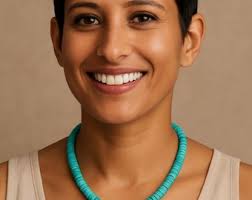 Peruvian Opal Beaded Necklace, Gemstone Necklace, 925 Sterling Silver Clasp  Beads Handcrafted Necklace, 7-8 MM Necklace Jewelry