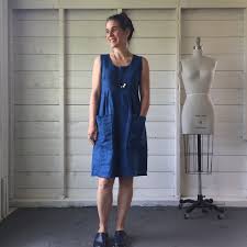 Handmade Indigo Dress Washi Dress Everyday Dresses Indigo Dress