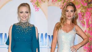 2 years ago2 years ago. Amanda Seyfried And Lily James Dazzle In Sparkly Dresses At The Mamma Mia Stockholm Premiere Entertainment Tonight