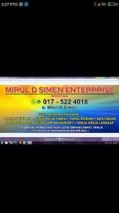 Batu bata, batako, semen, kayu, cat, besi beton, asbes, triplek berbagai ukuran yang diupdate setiap saat. Mirul D Simen Home Facebook