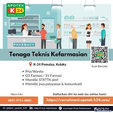 Anda dapat mengubah pengaturan persetujuan kapan saja dengan berhenti berlangganan atau seperti yang dijelaskan dalam ketentuan kami. Lowongan Kerja D3 Posisi Tenaga Teknik Kefarmasian Agustus 2021