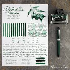 Thinkthursday Edelstein Olivine Edelstein Olivine Is A Tasty Treat As Pelikan S 2018 Ink Of The Year Fpn Fpgeeks F Ink Pen And Paper Fountain Pen Ink
