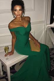 Off Shoulder Elegance In This Fishtail Style Green Dress Catherine Formal Gown Jade Formal Formal Green Dress Evening Wear Dresses Evening Dresses Elegant