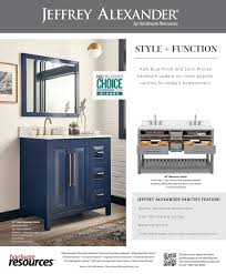 To create a frame for the mesh insert, glue wood strips, painted black, around the back of the door frame so they partially show in the front. Kitchen Bath Business July August 2019