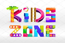 kids zone playroom logo design kids logo design logo design kids logo