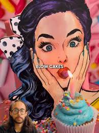 Blow Glitter Cake Cupcake Straw