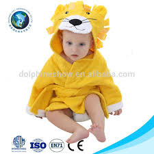 Keep your child cozy and dry with absorbent kids bathrobes designed for infants, toddlers and children. Ce Standard Custom Yellow Lion Design 100 Cotton Bamboo Hooded Baby Bath Towel Coat Buy Hooded Baby Towel Baby Bath Towel Baby Towel Product On Alibaba Com