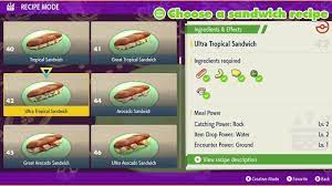 All Pokémon Scarlet and Violet Sandwich Recipes | The Nerd Stash