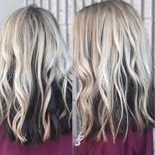 It's recommended you visit your colorist every 6 weeks to get toner or gloss to keep your there are so many options for blonde and black hair. Salon Posh Bright Blonde And Some Dark Underneath Facebook