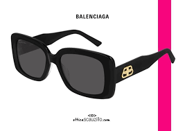 The house of balenciaga a fashion house founded by cristóbal balenciaga in 1918, this spanish born designer. New Rectangular Balenciaga Bb0048s Col 001 Black Square Sunglasses Occhiali Ottica Scauzillo
