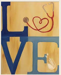 Love Nursing Painting Nurse Art Acrylic Art Projects Canvas Painting Diy