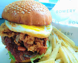 In a bowl, marinate chicken breast with coconut milk for 30 minutes. Bowery Nasi Lemak Burger Malaysia Ninja Housewife