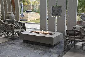 Concrete garden outdoor furniture reveals another side of concrete aesthetics. Buy Elementi Hampton Rectangle Propane Fire Table Ofg139 Lp Cast Concrete Outdoor Fire Pit Table Patio Furniture 45 000 Btu Auto Ignition Stainless Steel Burner Lava Rock Canvas Cover Are Included Online In Vietnam B07vb84816