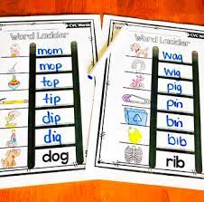 Word ladder puzzles can be used to teach phonics, reading, and vocabulary. Cvc Word Ladders Free By Teacher Jeanell Teachers Pay Teachers